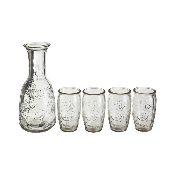 Zestaw karafki i 4 szklanek Premier Housewares Embossed-image-3