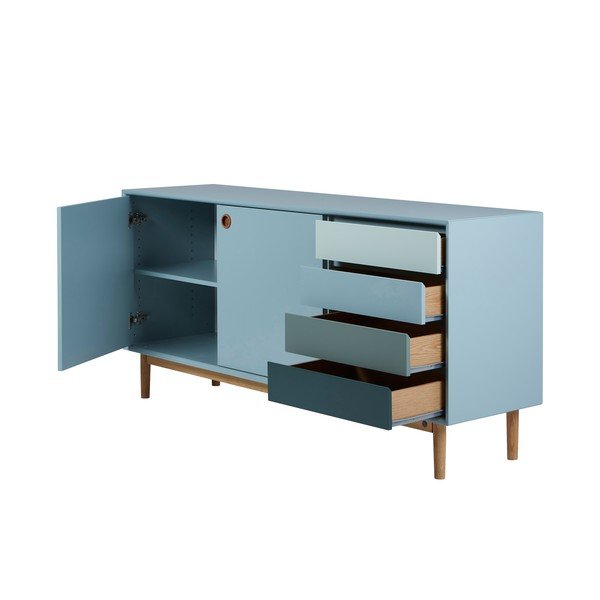 Miętowa niska komoda 170x80 cm Color Box – Tom Tailor-image-4