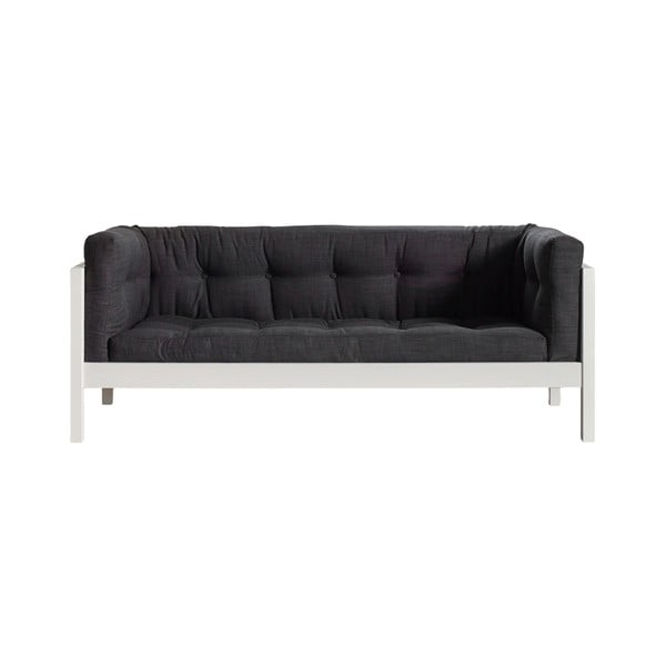 Sofa 2-osobowa Karup Fusion White/Linoso Dark Gray
