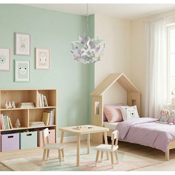 Żyrandol dziecięcy z plastikowym kloszem ø 50 cm Butterfly – Reality-image-2