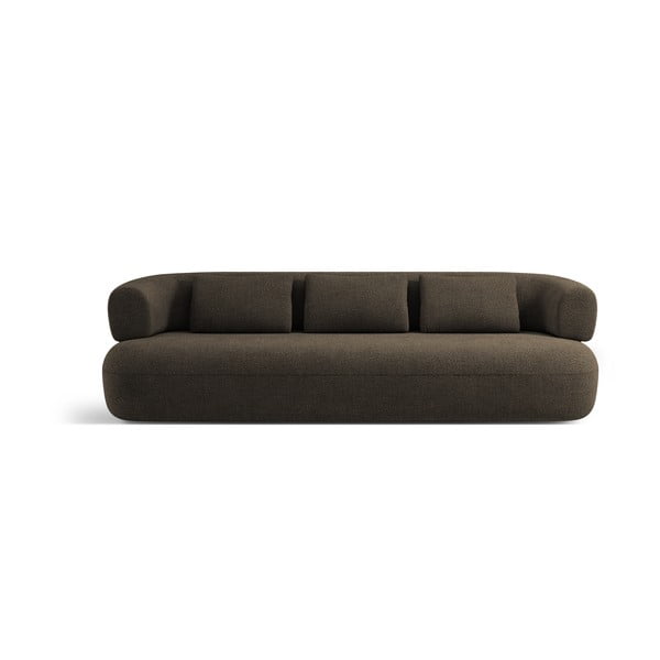 Brązowa sofa z materiału bouclé 226 cm Jenny – Micadoni Home
