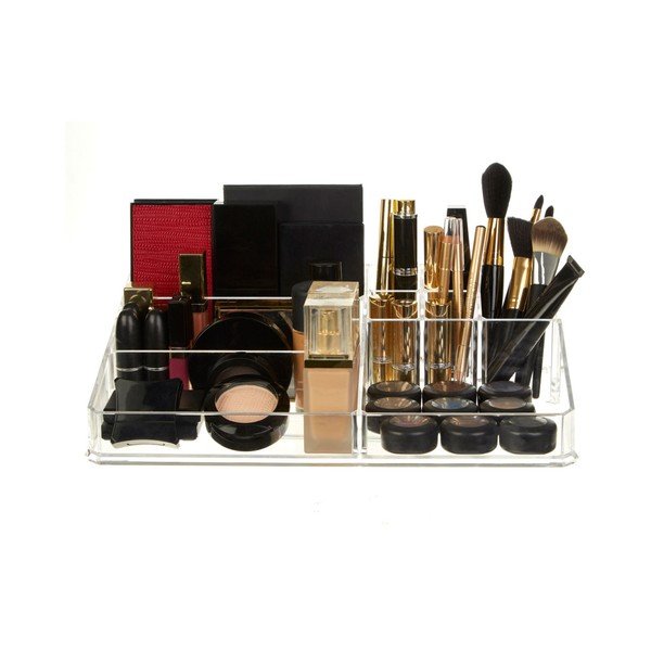 Organizer na kosmetyki z 9 przegródkami Premier Housewares Met Clear-image-2
