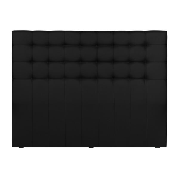 Czarny zagłówek łóżka Palaces de France Belcourt, 180x120 cm