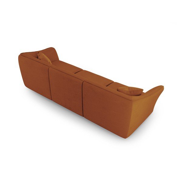 Ceglasta sofa z materiału bouclé 292 cm Tokyo – Cosmopolitan Design-image-2