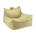 Zielony dziecięcy worek do siedzenia z materiału bouclé Chair – Wigiwama