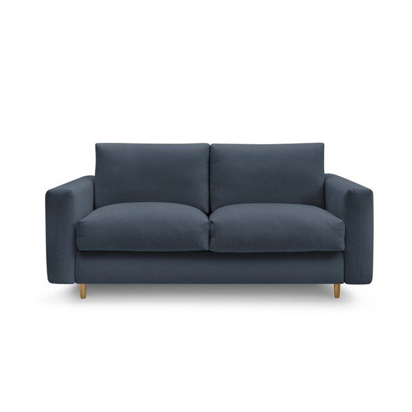 Ciemnoniebieska sofa do spania/rozkładana 220 cm Cocoone – Bobochic Paris
