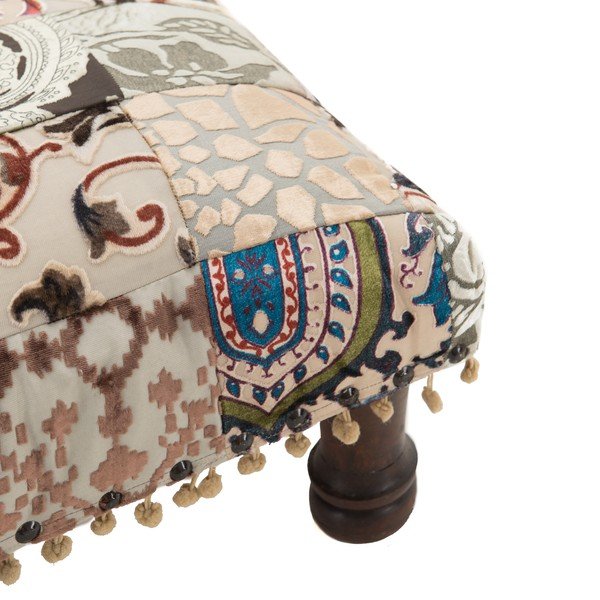 Taboret Patchwork Blue/Brown-image-2