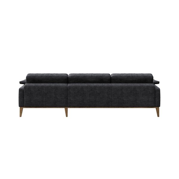 Ciemnoszara sofa z szezlongiem po lewej stronie MESONICA Musso-image-3