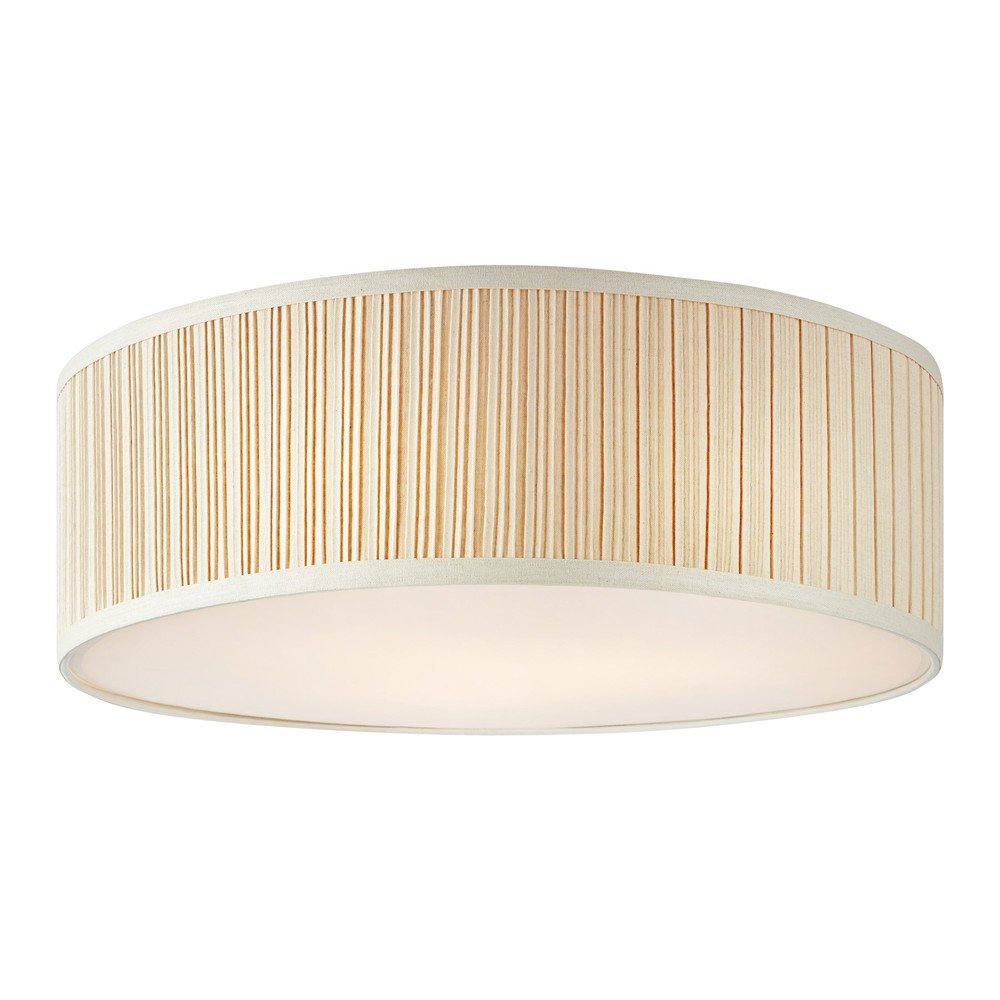 Beżowa metalowa lampa sufitowa z tekstylnym kloszem ø 57 cm Lux – Markslöjd