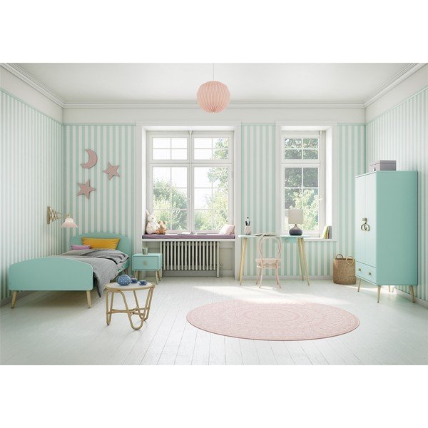 Turkusowa szafa dziecięca 113x190 cm Gaia – Tvilum-image-1