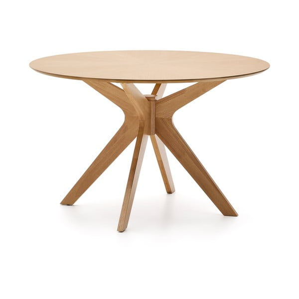 Okrągły stół z blatem w dekorze dębu ø 120 cm Naanim – Kave Home