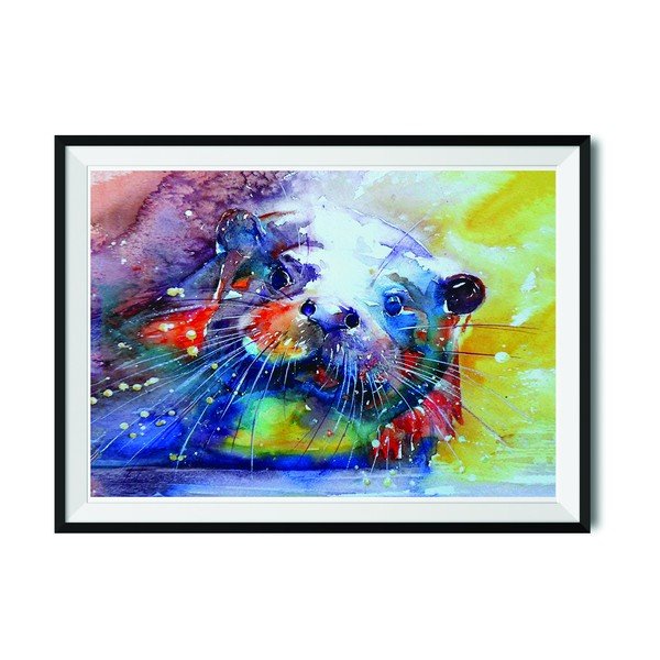 Plakat Wraptious Rainbow Otter