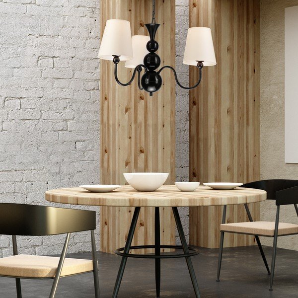 Czarna lampa wisząca − LAMKUR-image-2