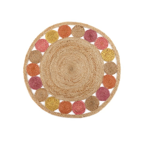 Dywan jutowy Really Nice Things, ø 90 cm-image-1
