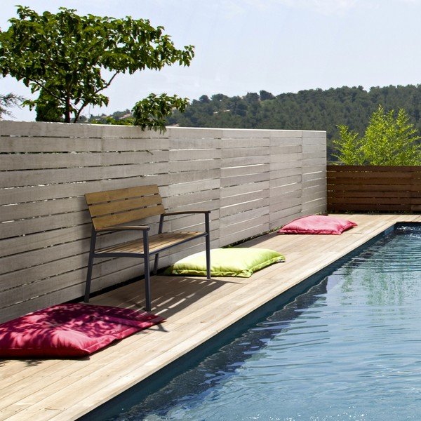 Metalowa ławka ogrodowa w naturalnym kolorze Isak – Bizzotto-image-1