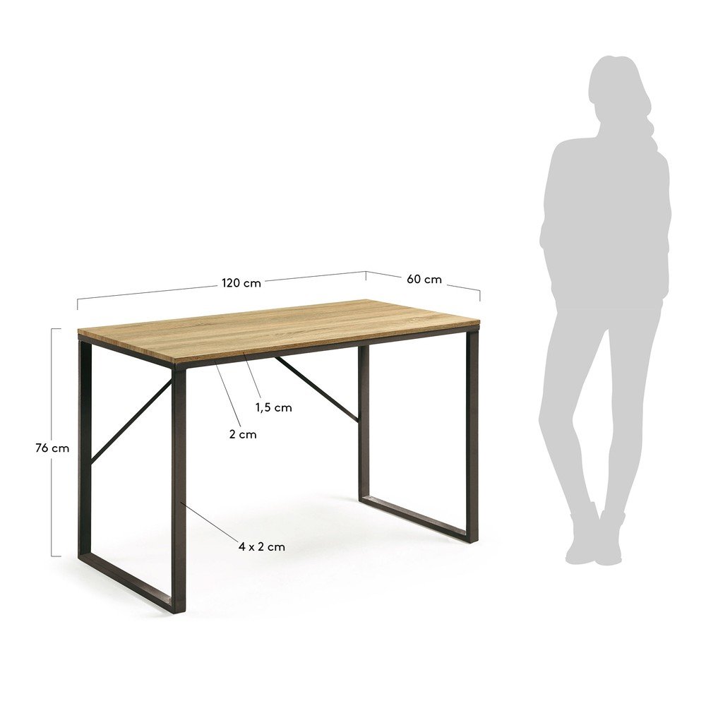 Biurko 60x120 cm Talbot – Kave Home (zdjęcie 6)
