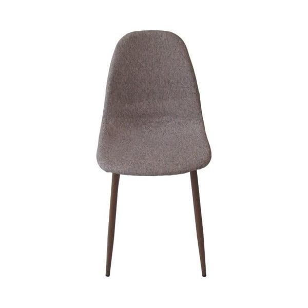 Szaro-brązowe krzesło z metalowymi nogami Sofie