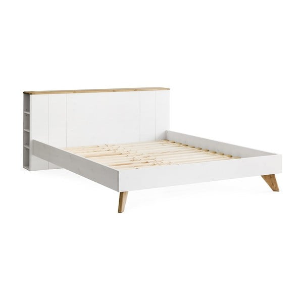 Łóżko z drewna sosnowego Askala Maru, szer. 140 cm