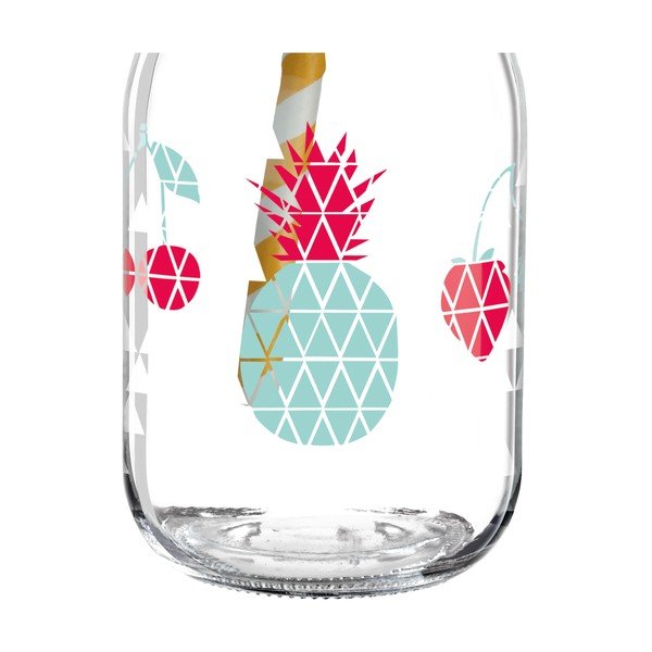 Szklanka z wieczkiem i słomką Ritzenhoff Kathrin Stockebrand Pineapple, 445 ml-image-4
