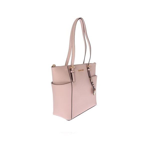 Jasnoróżowa skórzana torebka Michael Kors Jet Set-image-2