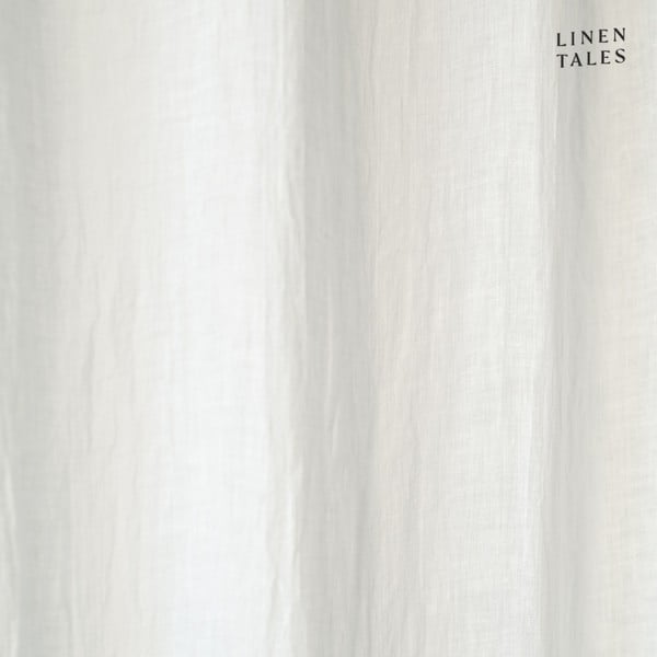 Biała lniana firanka 130x170 cm White – Linen Tales-image-3