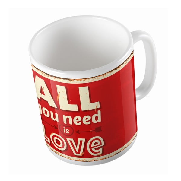 Ceramiczny kubek All You Need Is Love, 330 ml