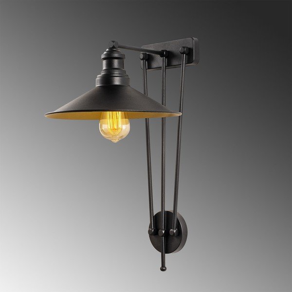 Czarny metalowy kinkiet Opviq lights Roso-image-1