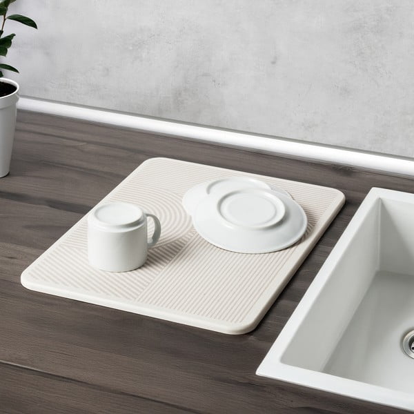 Beżowa podkładka do naczyń okrzemkowa (z diatomitu) 40x30 cm Damon – Wenko-image-1