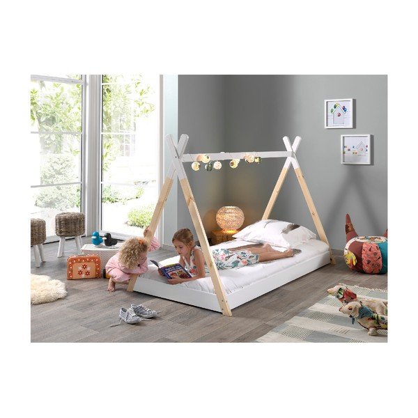 Białe łóżko dziecięce Vipack Tipi, 90x200 cm-image-3