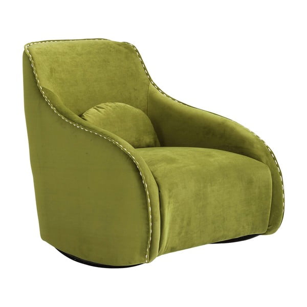 Zielony fotel Kare Design Swing Ritmo Velvet