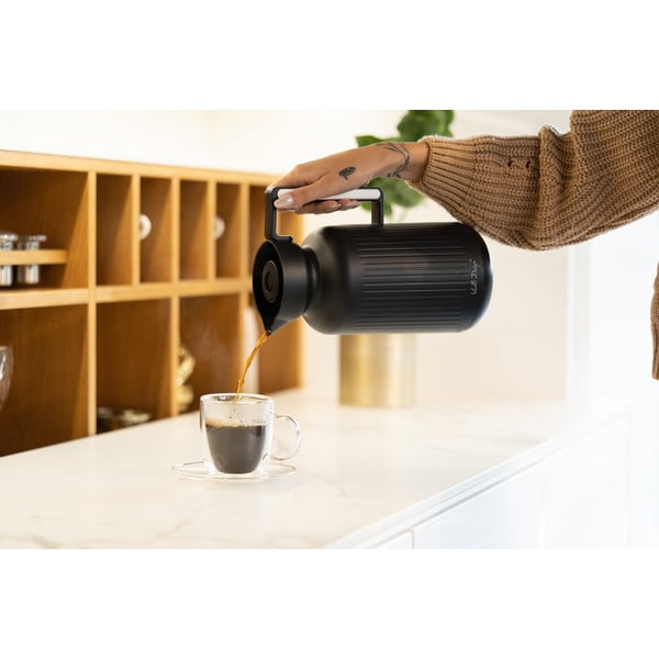 Termos w kolorze matowej czerni 1 l Lungo – Vialli Design-image-4