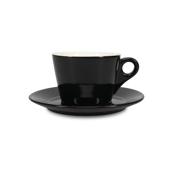 Czarna porcelanowa filiżanka do latte 280 ml Barista – BonBistro-image-2