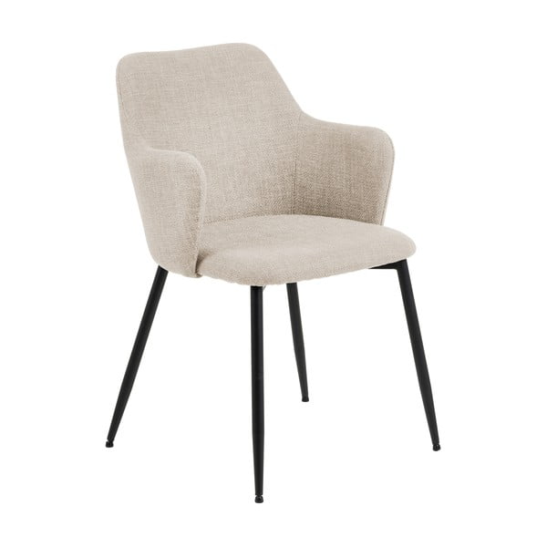 Kremowe tapicerowane fotele jadalniane zestaw 2 szt. Ilsa – Actona