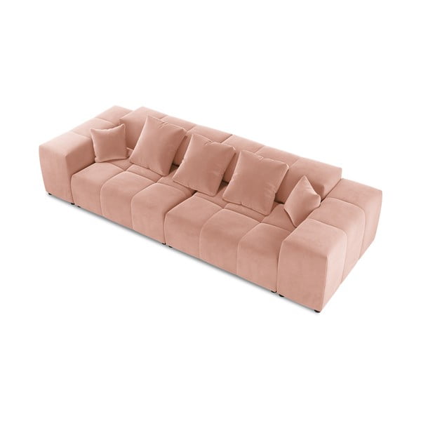 Różowa aksamitna sofa 320 cm Rome Velvet – Cosmopolitan Design-image-3