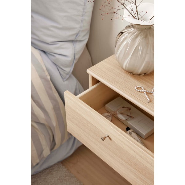 Naturalna wisząca szafka nocna w dekorze dębu z półką Mistral – Hammel Furniture-image-4