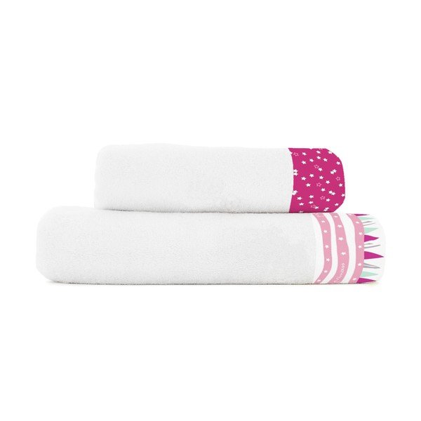 Zestaw 2 ręczników Baleno My Princess, 50x100 i 70x140 cm-image-2