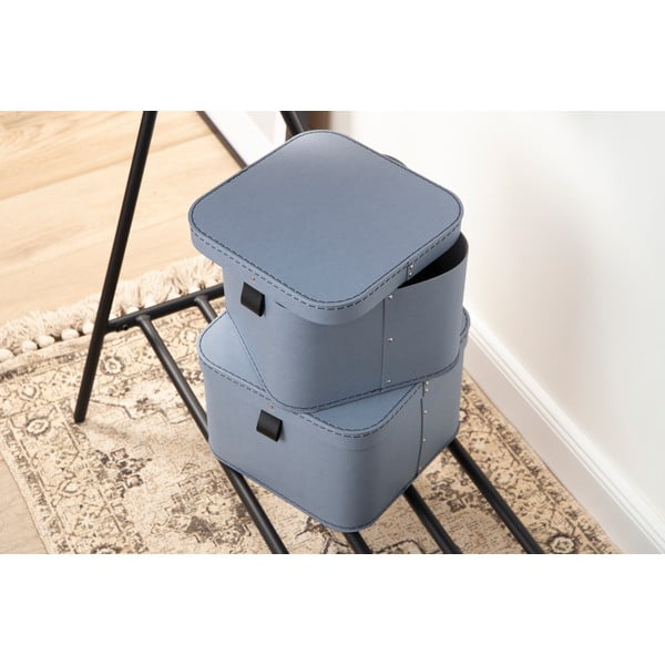 Kartonowe pojemniki z pokrywką zestaw 2 szt. Ludvig – Bigso Box of Sweden-image-2