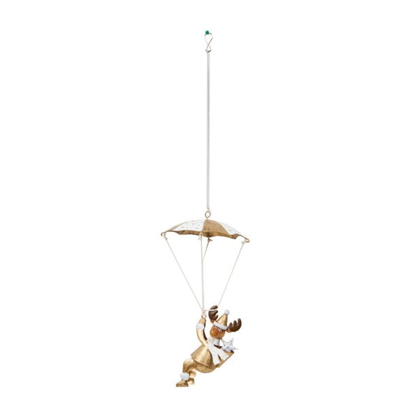Dekoracja wisząca Archipelago Gold Deer Parachute Spring, 25 cm