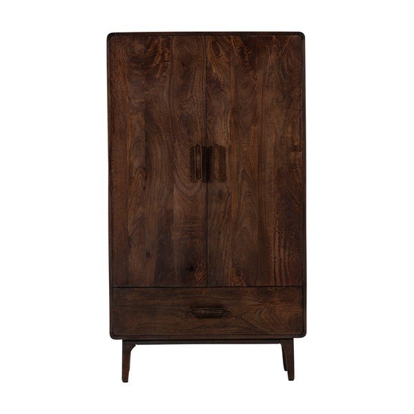 Szafka z litego drewna mango w ciemnym naturalnym kolorze 85x150x35 cm Liya – WOOOD-image-2