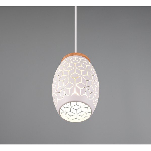 Biała lampa wisząca ø 15 cm Bidar – Reality-image-1