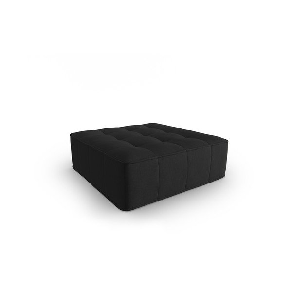 Czarny puf Mike – Micadoni Home-image-1