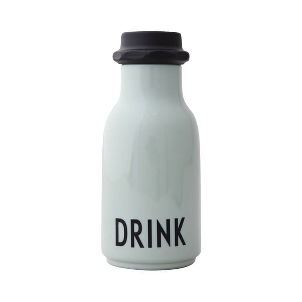 Jasnozielona dziecięca butelka Design Letters Drink, 330 ml