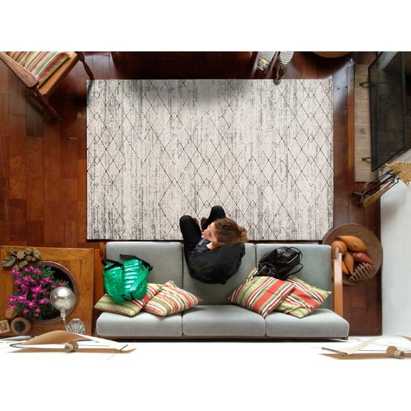 Szary dywan Universal Berlin Geo, 133x190 cm-image-1