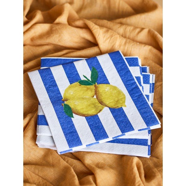 Papierowe serwetki zestaw 20 szt. 33x33 cm Limone – Bloomingville-image-1