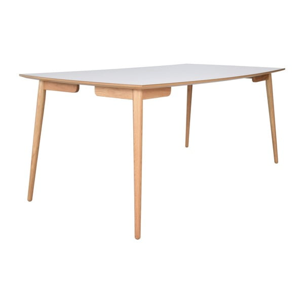 Biały stół do jadalni z nogami z litego drewna RGE Perstorp