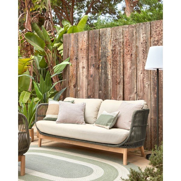 Sofa ogrodowa w kolorze khaki Kave Home Catalina-image-4