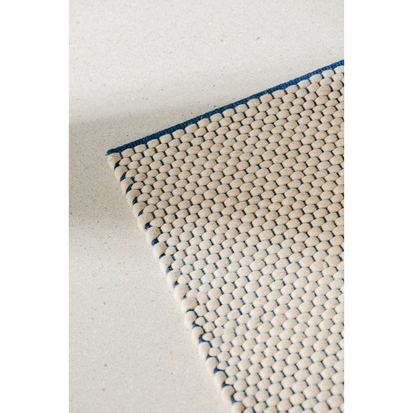 Niebieski/beżowy wełniany dywan tkany ręcznie 200x300 cm Lenu – noo.ma-image-3