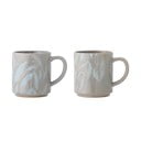 Szare kamionkowe kubki zestaw 2 szt. 350 ml Aurora – Bloomingville