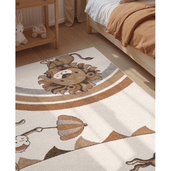 Kremowy dywan dziecięcy 120x170 cm Roar like a Lion Rainbow Party – Villeroy&Boch-image-3