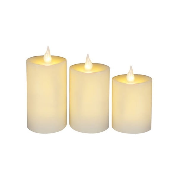 Zestaw 3 świeczek LED Wachs Candle